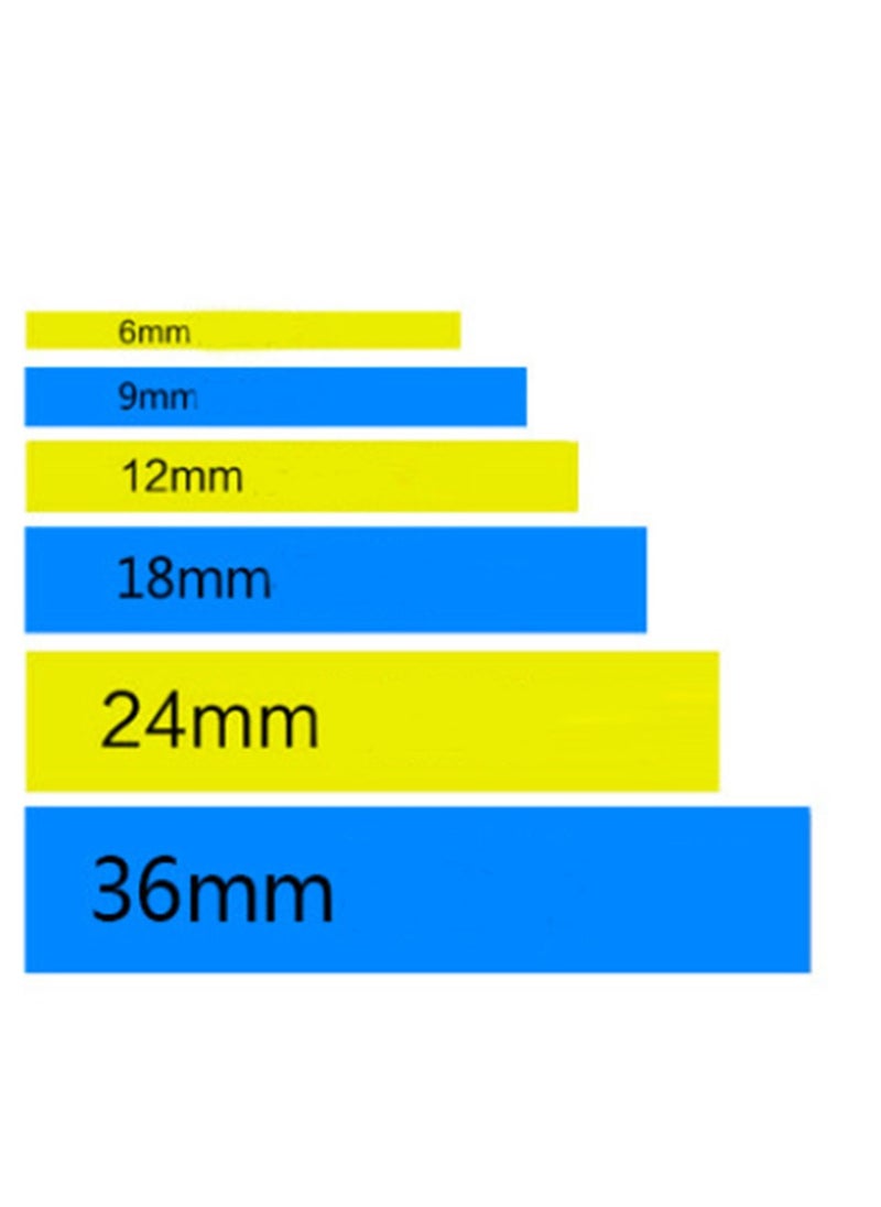 Furtey 1-Piece P-Touch Laminated Tape 12mm Width Suitable for Label Printer Compatible With BROTHER Tape  - Image 2