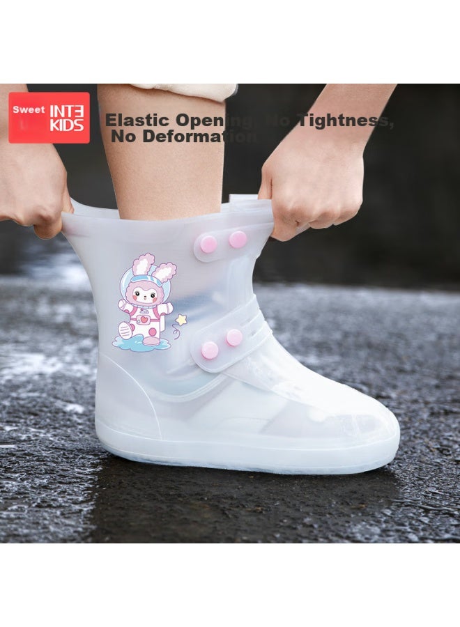 Tiantianzai Children's Rain Shoe Covers For Boys And Girls, Waterproof Shoe Covers, Portable, For Students, Non-slip, Thickened, Wear-resistant, Reusable - Image 2