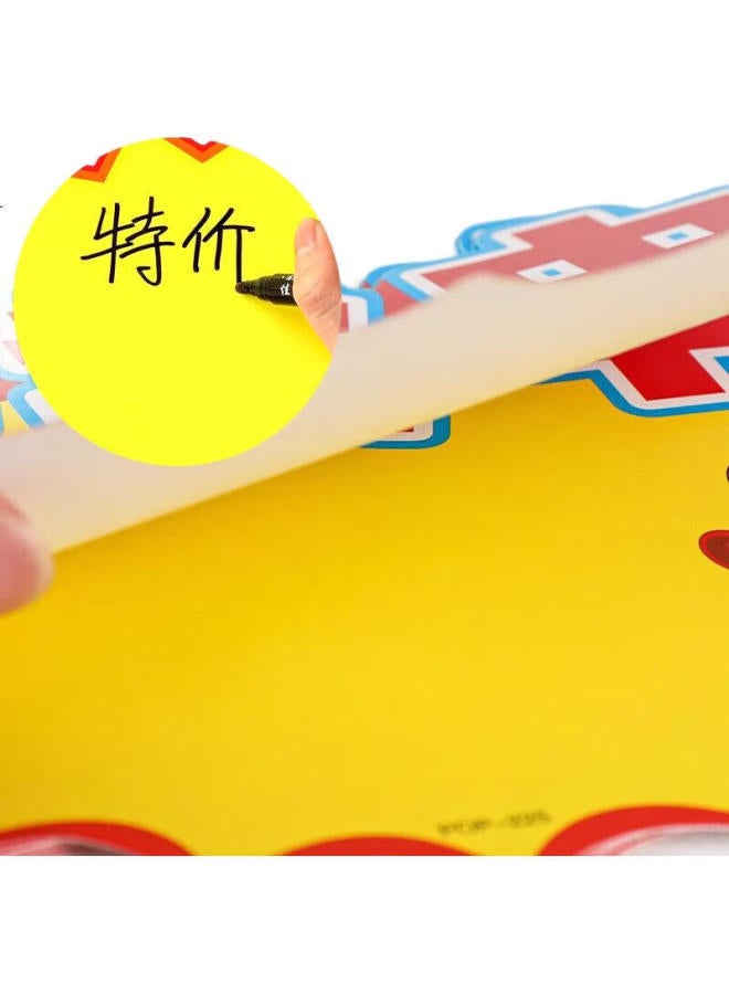 Jiamo, Explosion Sticker Price Tag, Shocking Price Display Sign, Special Price Label, Promotional Label, Bestseller Price Sign, Product Supermarket Store Celebration Sale Sign, Mixed Paper, One Hundred Sheets With Pen Included - Image 3