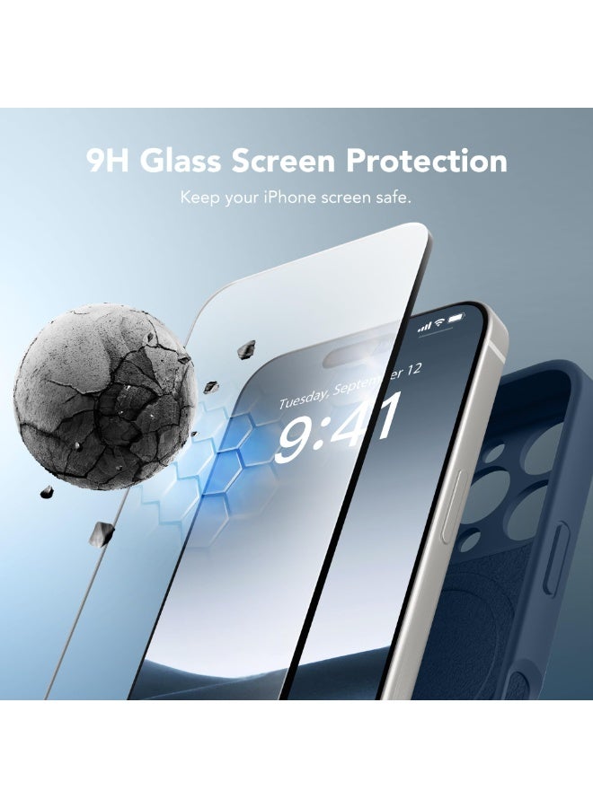 SUYDANBOX Magnetic for iPhone 16 Pro Max Case, Compatible with MagSafe, [Full Camera Protection][Screen Protector] Silicone Shockproof Protective Phone Case for iPhone 16 Pro Max 6.9", Cobalt Blue - Image 5