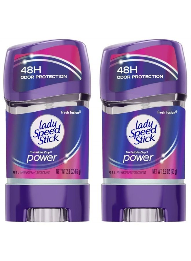 Speed Stick Lady Speed Stick 48HR Antiperspirant Deodorant Gel Fresh Fusion 2.30 oz (Pack of 2) - Image 1