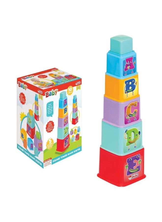 dede - Baby Square Tower Shape Sorter - Image 1