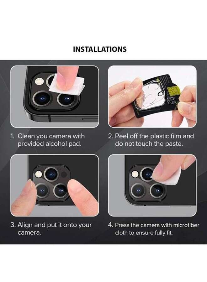 BORTONY Camera Protector Lens Glass For Apple iPhone 12 Pro Clear - Image 2