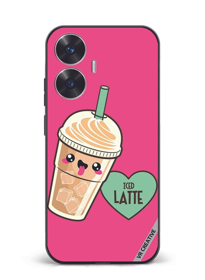 VR CREATIVE Protective Case Cover For Realme C55 Iced Tea Design Multicolour - Image 1