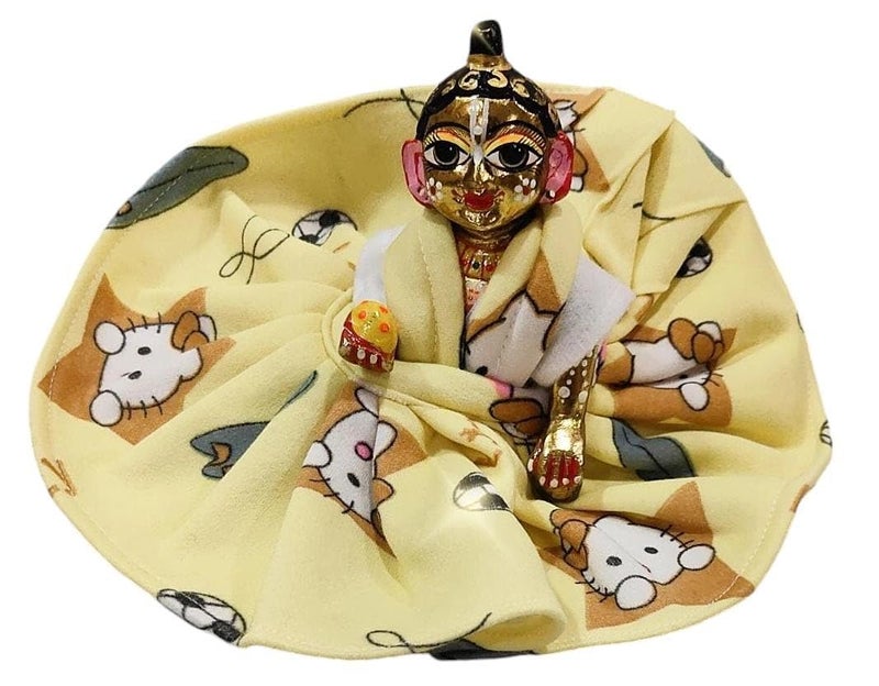 Partish Laddu Gopal Winter Dress | Ladoo Gopal Dress | Kanha Ji Vastra | Gopal Ji Poshak | Thankur Ji Size 0 1 2 3 4 5 6 (Size 6, Pack of 4, Velvet) - Image 4