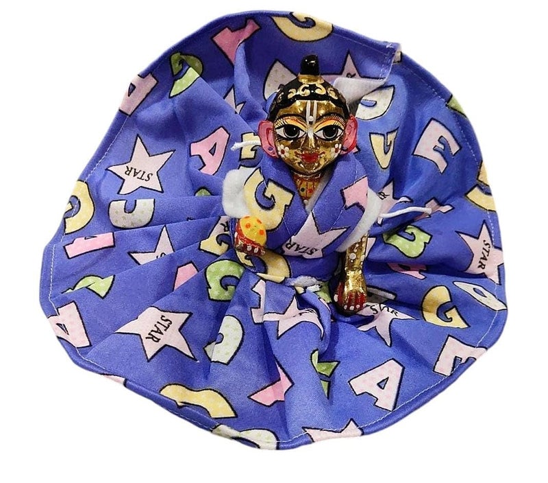 Partish Laddu Gopal Winter Dress | Ladoo Gopal Dress | Kanha Ji Vastra | Gopal Ji Poshak | Thankur Ji Size 0 1 2 3 4 5 6 (Size 6, Pack of 4, Velvet) - Image 3