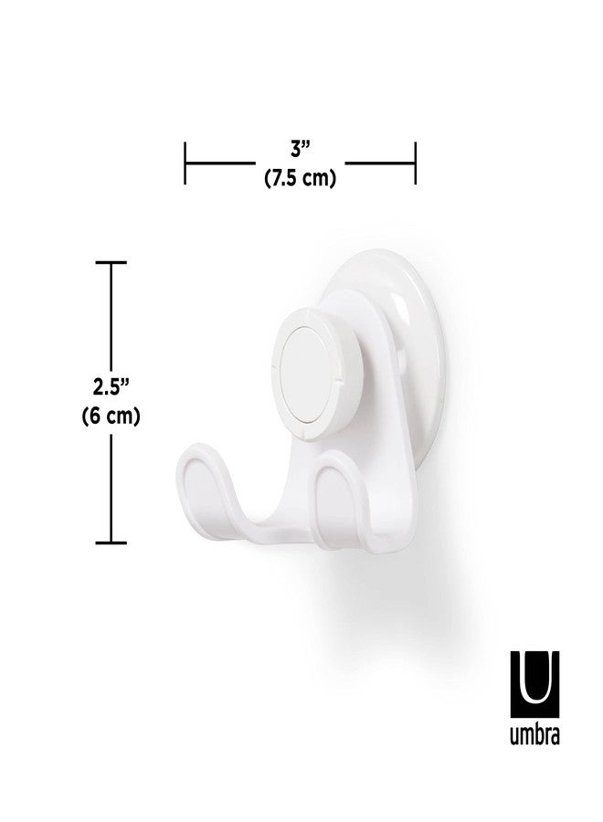 Umbra Flex Shower Storage Accessories with Patented Gel-Lock Technology Suction Cup, 5.8170000000000002 x 7.7469999999999999 x 6.1470000000000002 cm, White - Image 2