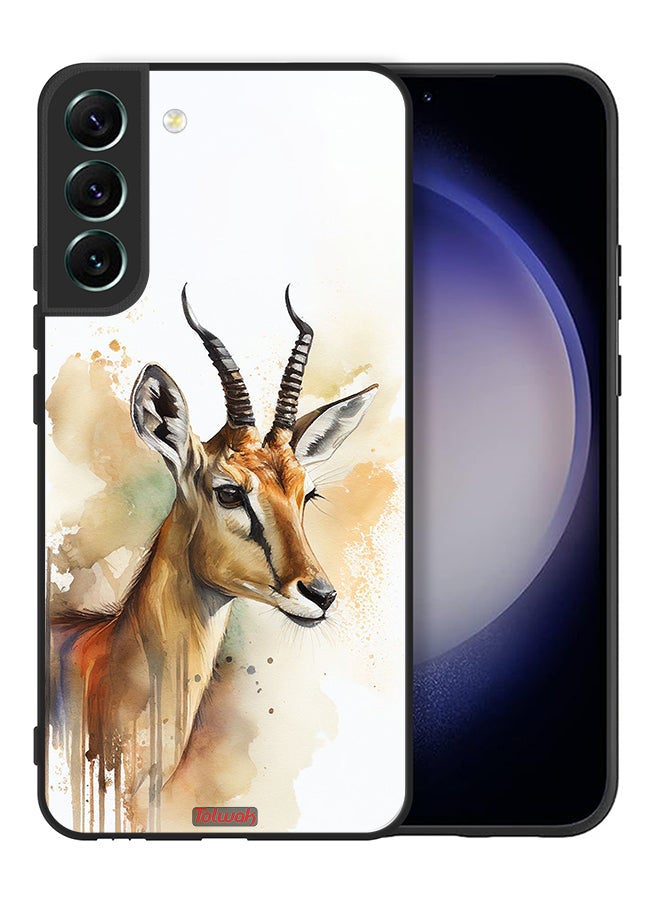 Tolwak Samsung Galaxy S22 Plus 5G Protective Case Cover Deer Abstract Art - Image 2