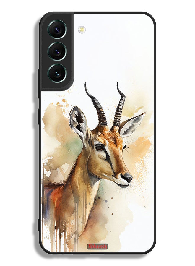 Tolwak Samsung Galaxy S22 Plus 5G Protective Case Cover Deer Abstract Art - Image 3
