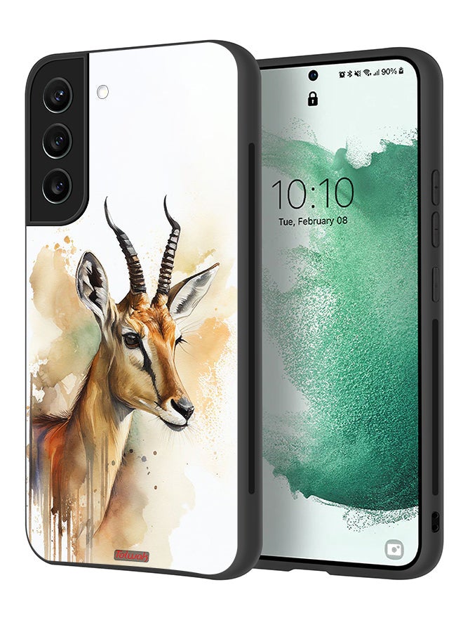 Tolwak Samsung Galaxy S22 Plus 5G Protective Case Cover Deer Abstract Art - Image 1