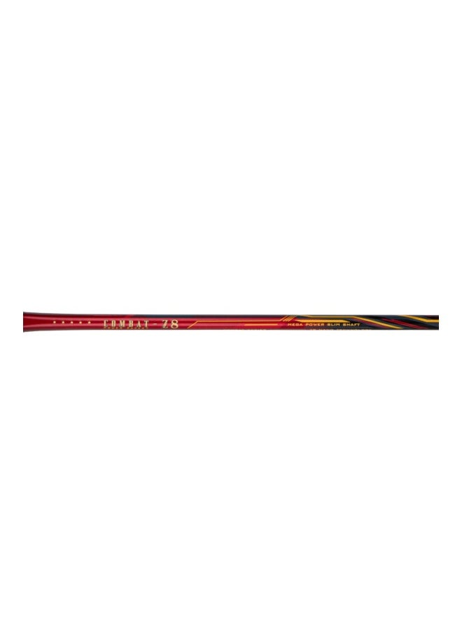 Combat Z8 80g Badminton Racket – Ultra-Light Frame with Head-Light Balance (Red/Black/Gold)