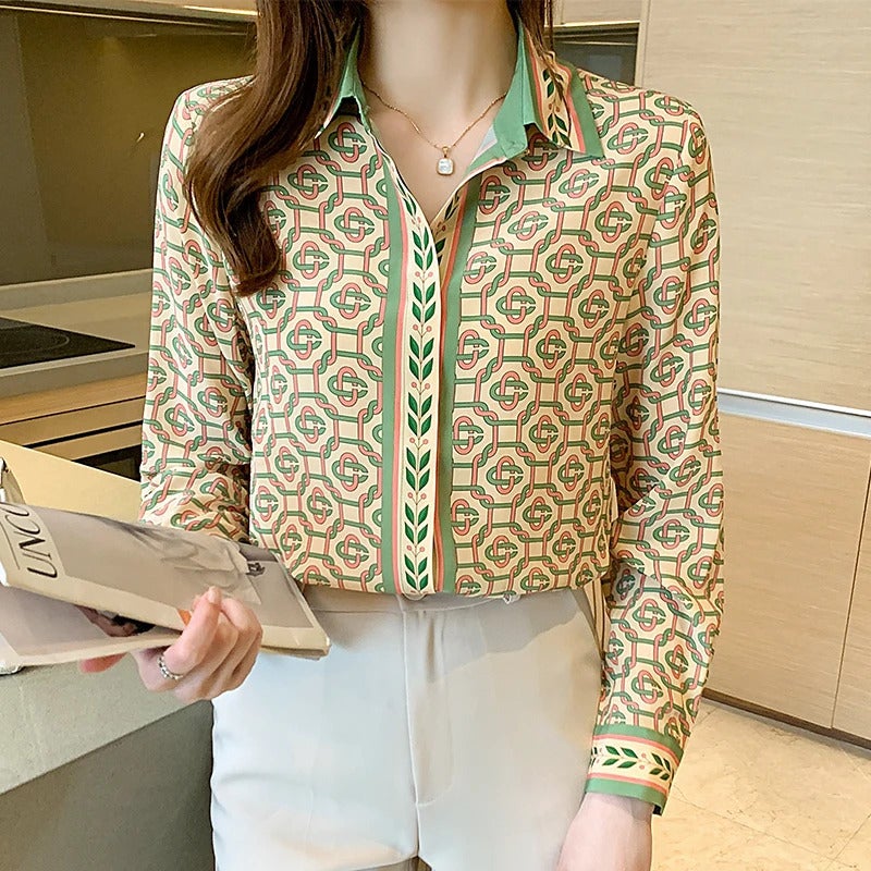 Professional Shirt Women'S Spring Shirt Fashion Simple Temperament Loose Long Sleeve Top Wg18 - Image 3