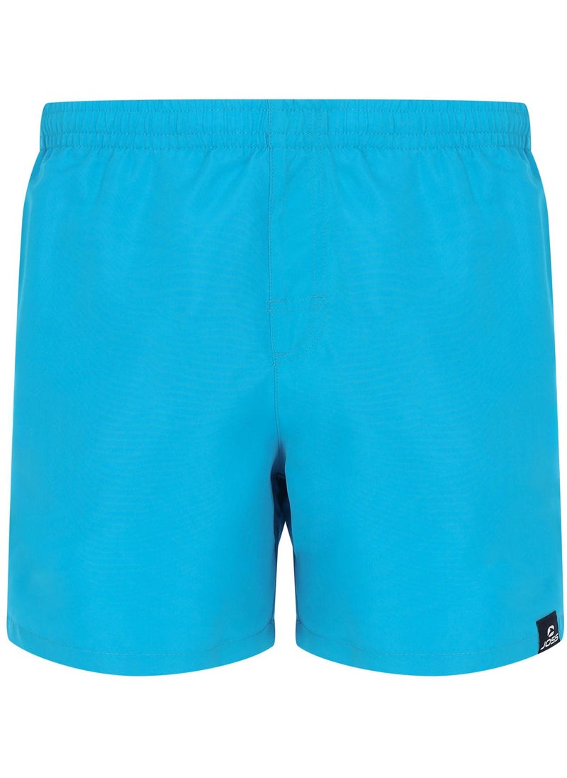 Joss Joss Men's Swimming Shorts Blue – Quick-Drying, Adjustable Drawstring, Print Reveals When Wet, 2 Side Pockets, Back Pocket for Storage 