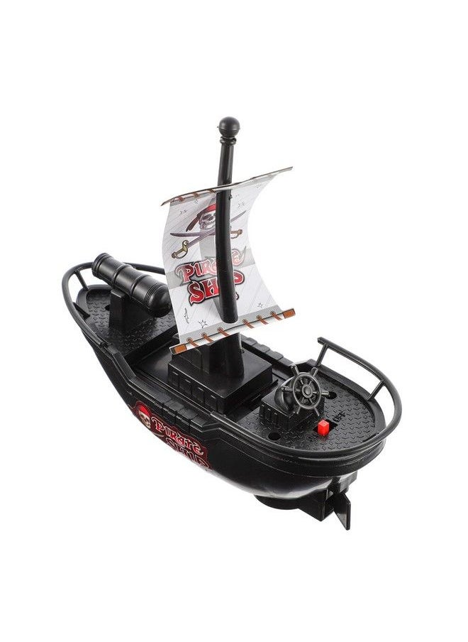 STOBOK - Pirate Boat Bath Toy: Baby Pool Ship Bath Toys Pirate Yacht Toy In Bath Tub Kids Toy Boat Birthday Gift For Children Pool Toy Electric Pirate Boat Toy Funny Bath Tub Toy For Boys Girls - Image 1