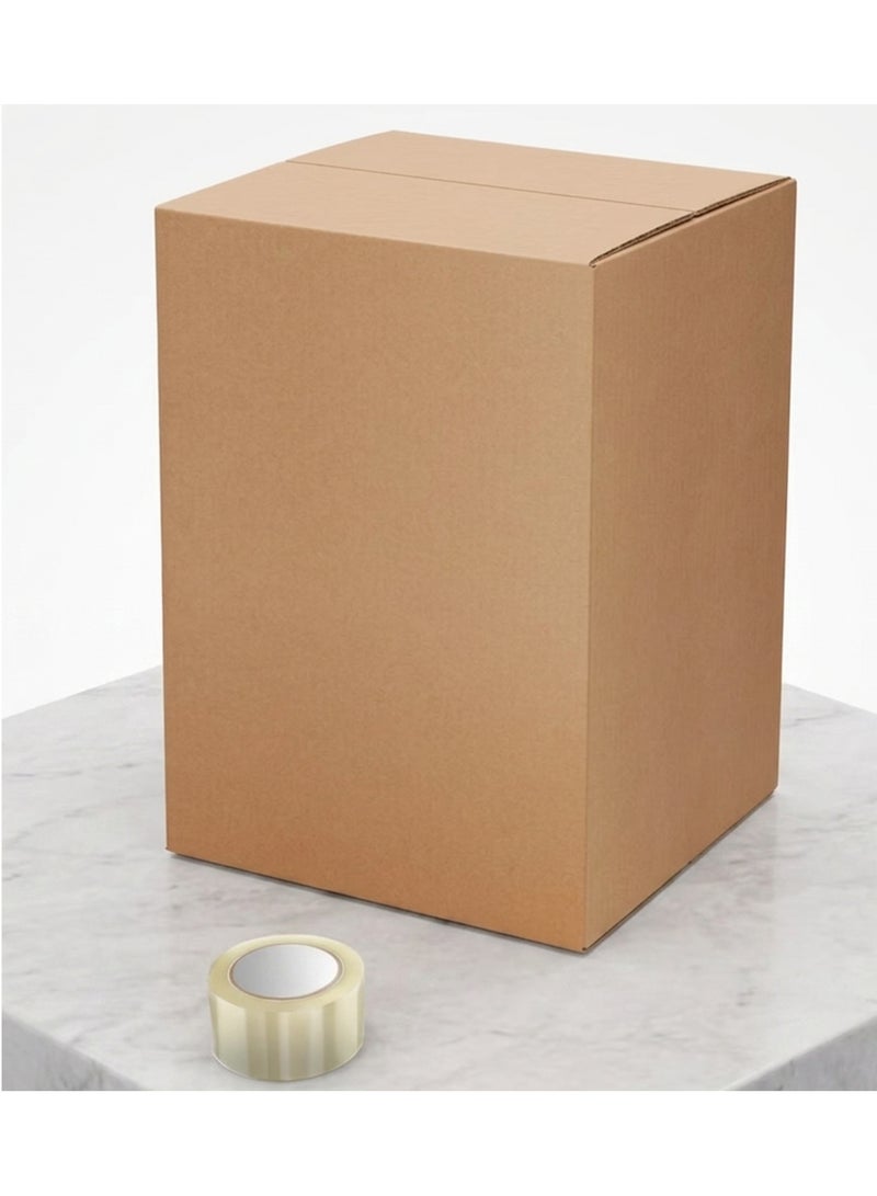 Biella Heavy Duty Double Wall Corrugated Cardboard Moving Box For Packaging, Shipping And Storage With Clear Tape -1 - Image 1