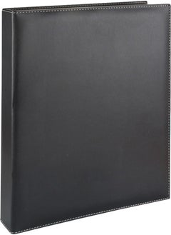 2K Artificial Leather Mechanism 10-Eye 500 Card Capacity Indexed Business Card Holder 26 x 32 cm Black  - Image 1