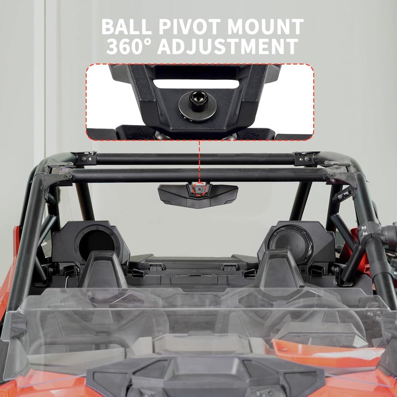 KATIMOTO Premium Convex Rear View Mirror for Polaris RZR - Image 2