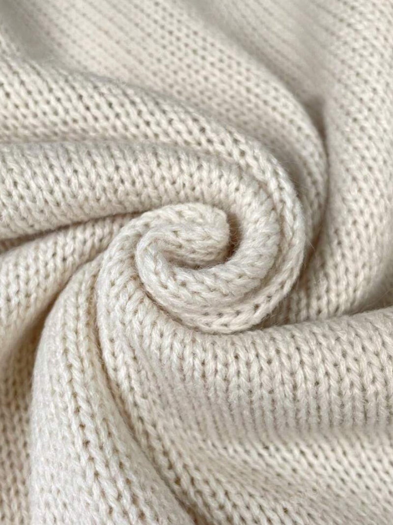 Cross-Border Pullover Round Neck Long-Sleeved Sweater with Floral Jacquard Solid Color Knit Top, Simple and Versatile Design - Image 5