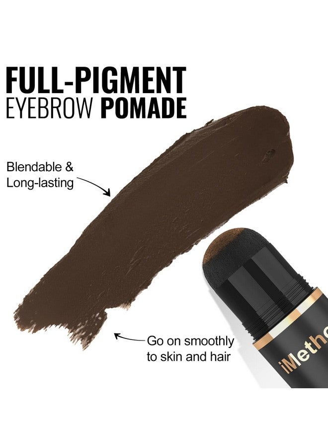 iMethod Eyebrow Stamp And Eyebrow Stencil Kit Eyebrow Stamping Kit For Perfect Eyebrow Makeup Eyebrow Pomade 20 Eye Brow Shaping Kit Easy To Use Longlasting Black Brown - Image 5