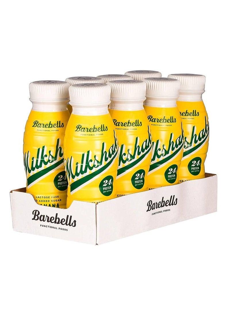 Barebells Protein Milkshake 330ml Pack of 8 (Banana) - Image 1