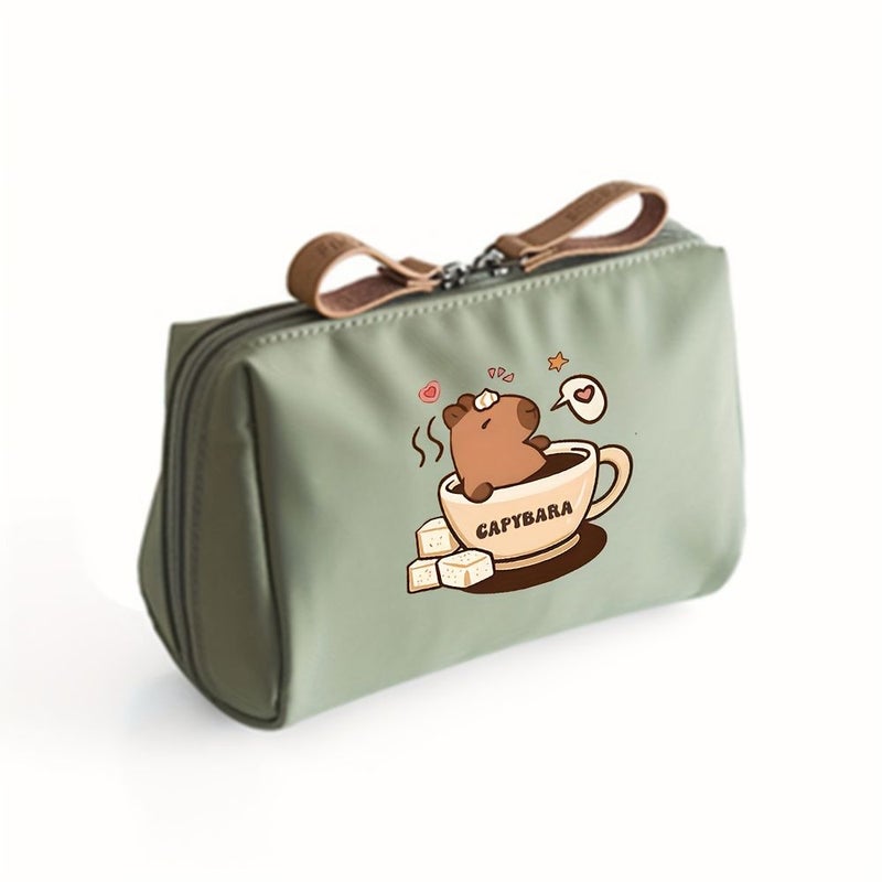 Green 02 Women Makeup Bag Portable Travel Toiletry Organizer Business Trip - Image 3