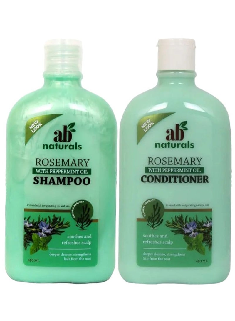 Ab Naturals Rosemary With Peppermint Oil Shampoo & Conditioner