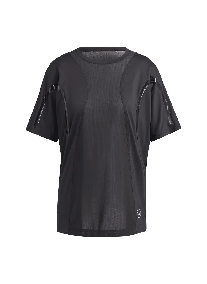 Adidas Adidas Asmc Tpa L Tee Black Running T-Shirts For Women Xs