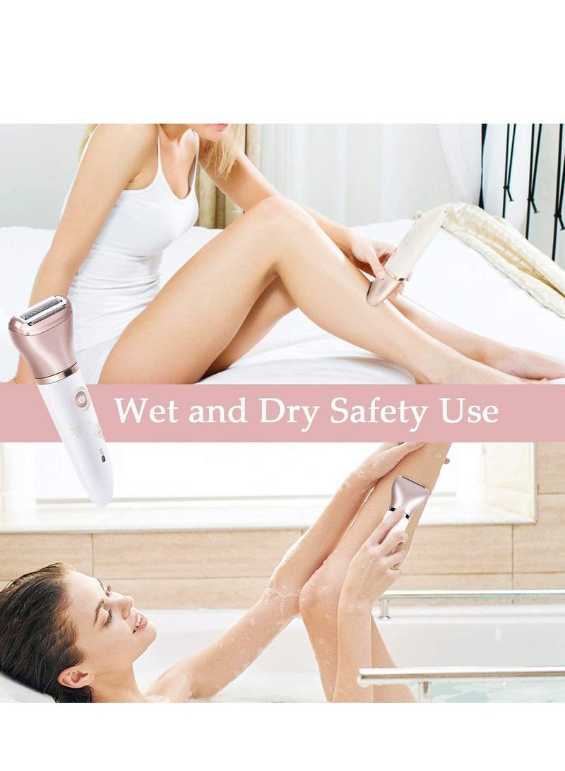Electric Razor for Women Painless 2 In 1 Ladies Shaver Face Leg and Underarm Epilator Rechargeable Wet and Dry Cordless Ladies Shaver - Image 5