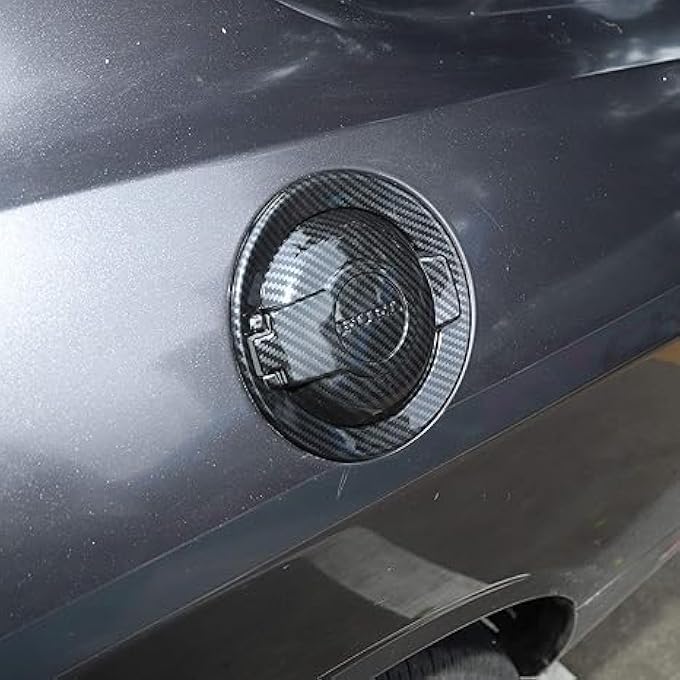 ريحني 1 قطعة: غطاء خزان الوقود من ألياف الكربون ABS، غطاء خزان تعبئة الوقود، غطاء خزان الوقود لملحقات 20092024 الخارجية لدودج تشالنجر - Image 5