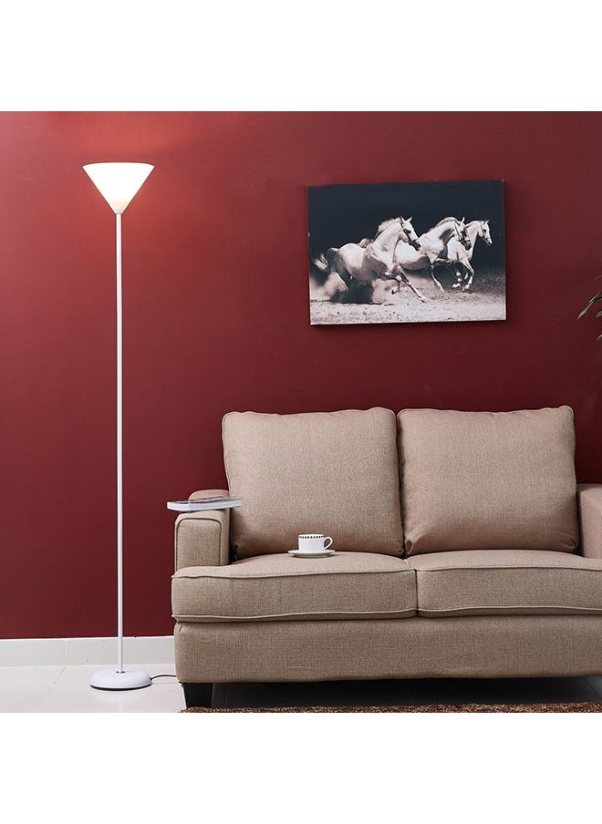 Generic Modern Simple Living room, Bedroom ,Study Floor Lamp,Elmira Floor Lamp Metal Warm White Light 80 Watt White 178cm  - Image 1