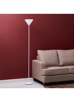 Generic غرفة معيشة حديثة وبسيطة، غرفة نوم، مصباح أرضي للدراسة، مصباح أرضي Elmira معدني بإضاءة بيضاء دافئة 80 وات، أبيض 178 سم  - Image 2