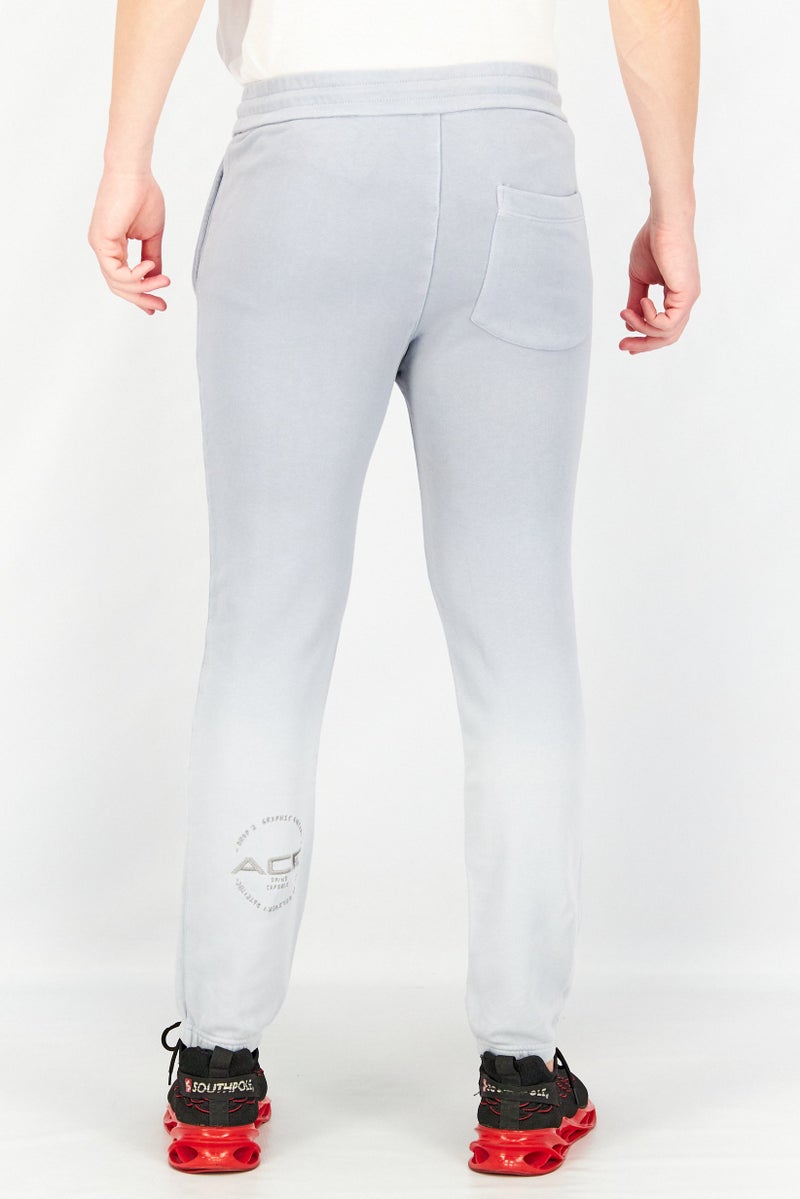 Jack Jones Men Regular Fit Solid Sweatpants, Sage Blue - Image 4