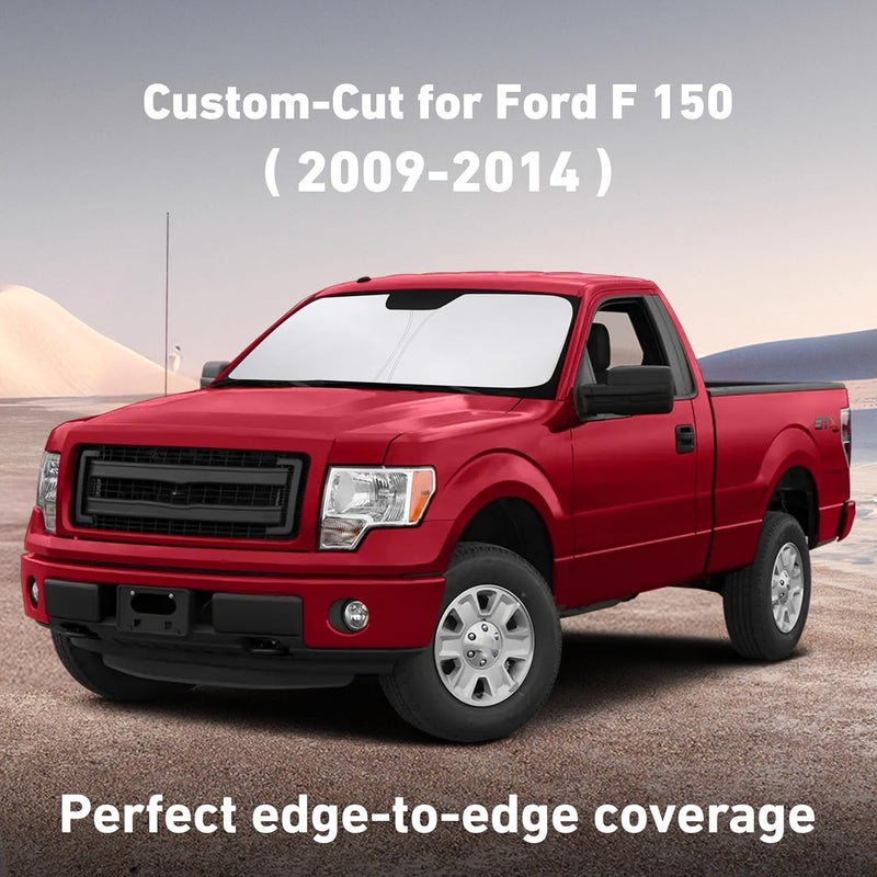 Windshield Sunshade for Ford F150 (2009-2014) - UV Heat Blocker & Protector - Image 2