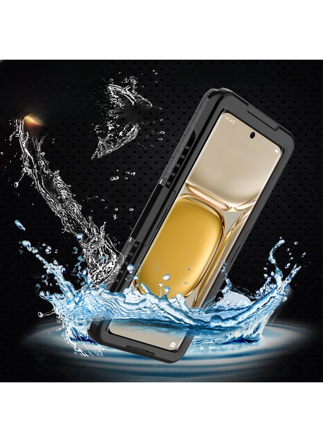 ماركة غير محددة - ينطبق على Huawei Mate60Pro غلاف مقاوم للماء P60 غلاف مقاوم للماء قطعة واحدة التسليم-اللون: وردي-نموذج قابل للتطبيق: Mate50 - Image 1