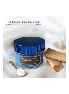 Blue Nectar Ayurvedic Sandalwood Radiance And Skin Brightening Cream 50 g  - Image 2