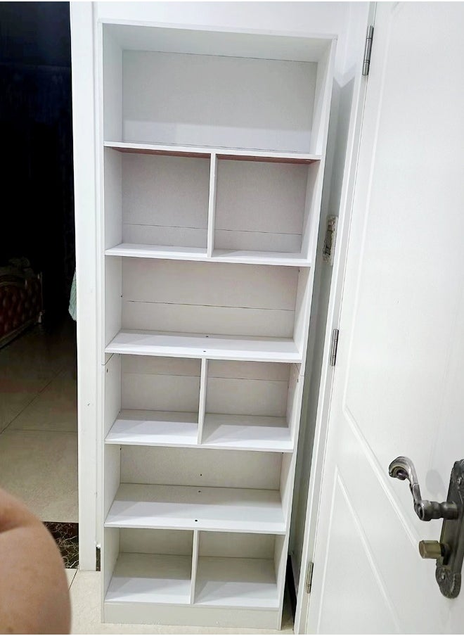 C&C Home 5 Tiers Multifunction Storage Adjustable Creative Style Book Shelves Modern Tall Bookcase Display 15mm Thick Wood Furniture Storage Rack for Bedroom Living Room and Home Office 60x24x180 cm  - Image 3