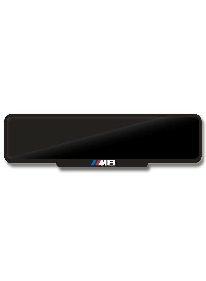 DXBSTAMPS M8 Number Plate Frame – Custom Fit – Black Gloss Finish – BMW M Logo Design – Easy Tape Mount – Available in Sport, Square & Long Sizes  - Image 1
