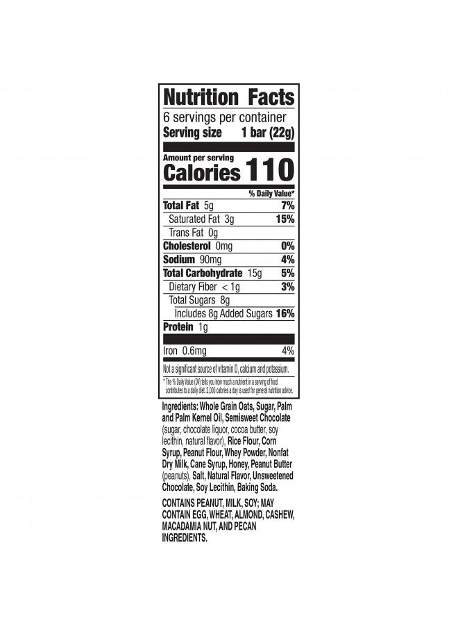 Nature Valley Crunchy Dipped Granola Squares, Peanut Butter Chocolate, 6 ct - Image 2