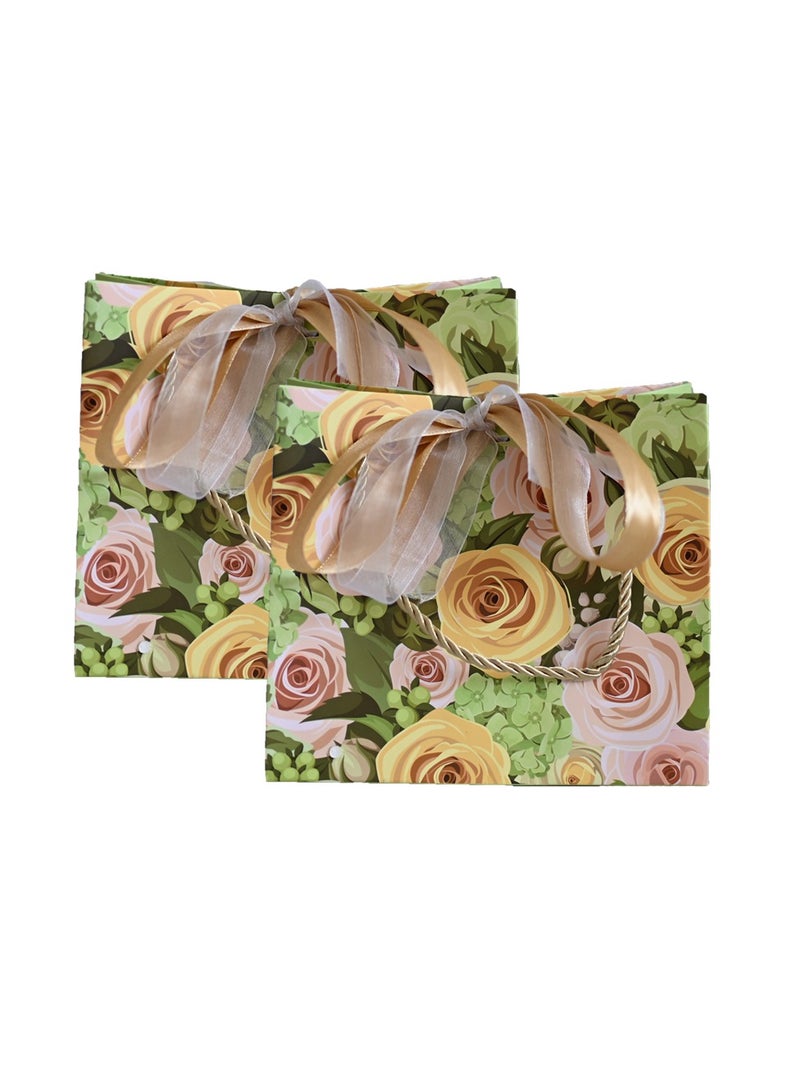 Via Saffi Gift Bags 20 Piece Set - 18x10x16cm Premium Party Favor Bags for Birthday, Wedding,Holidays - Bulk Gift Packaging with Handles＆Ribbon,Kraft Gift Bags - Image 1