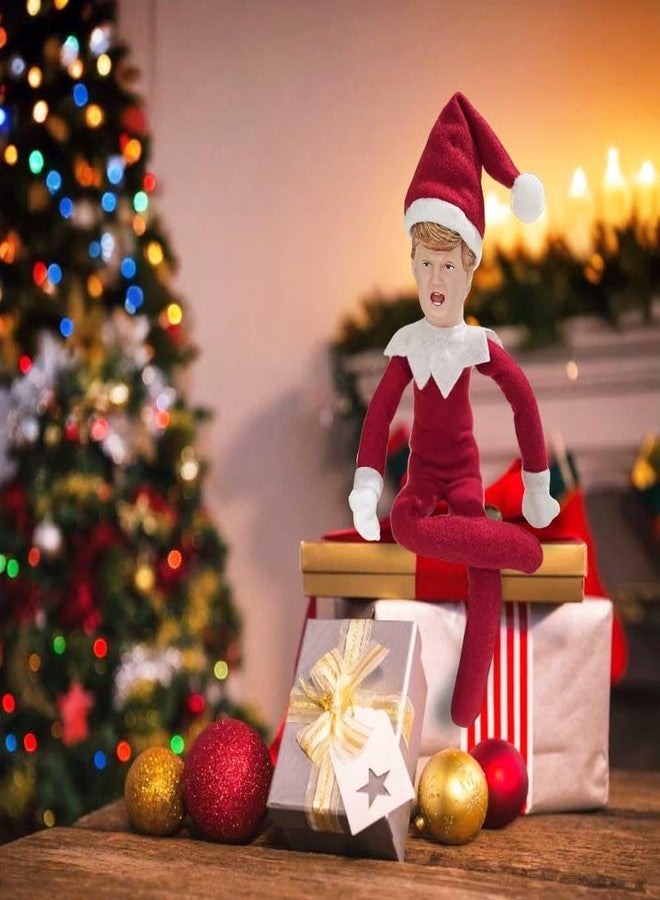 ALLAURA Party Monkeys Bend and Pose Red Elf Christmas Decoration - A Festive Christmas Ornament Elf for Holiday and Fun-Loving Families, Funny Gag Gifts for Christmas | The #1 Unique Gift (Red) - Image 3