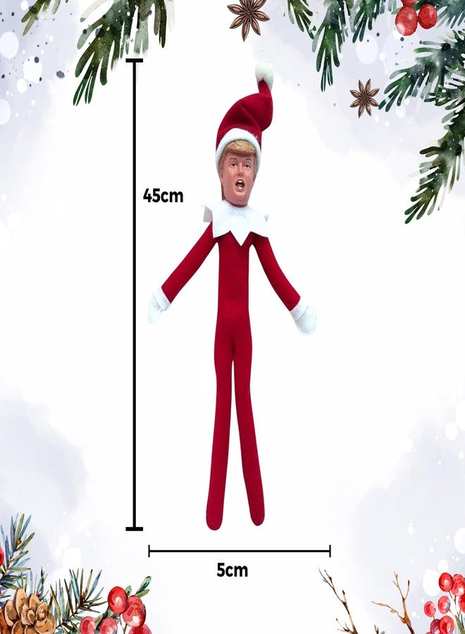 ALLAURA Party Monkeys Bend and Pose Red Elf Christmas Decoration - A Festive Christmas Ornament Elf for Holiday and Fun-Loving Families, Funny Gag Gifts for Christmas | The #1 Unique Gift (Red) - Image 2
