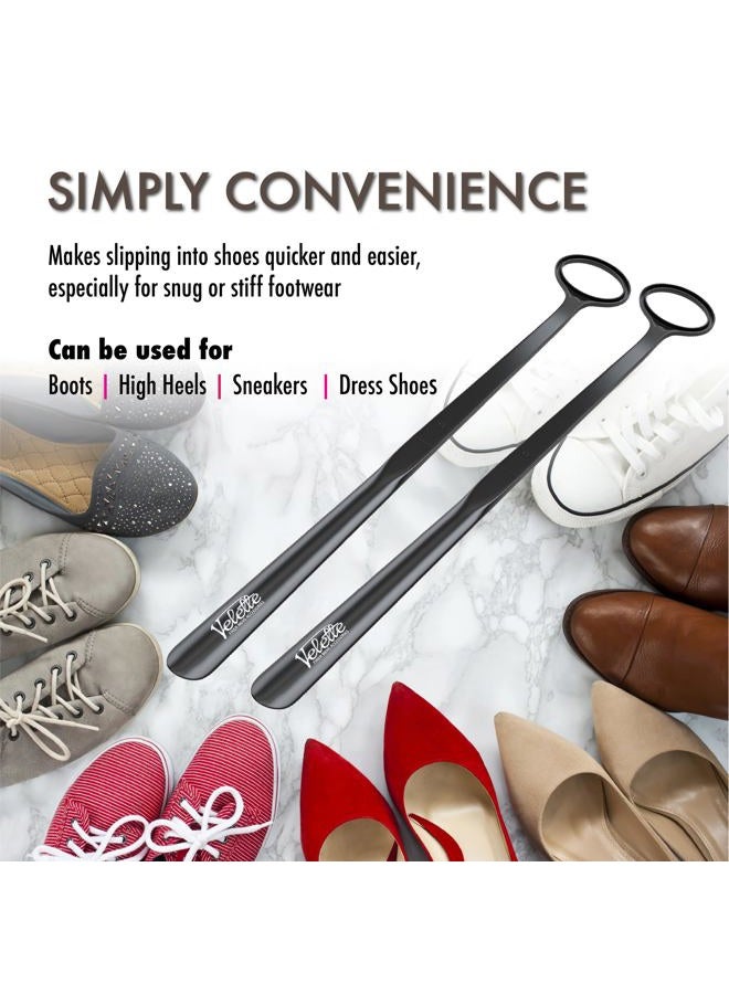 Velette Shoe Horn 30” Long - Plastic Shoe Horn Long Handle For Seniors, Shoe Horns For Boots, or Extra Long Shoe Horn for Kids, by Velette - Image 3