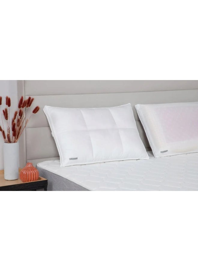 Double Side Pillow Shiatsu-CX with Massage effect and Thermoregulation and 100% Outlast cotton 70x50x14