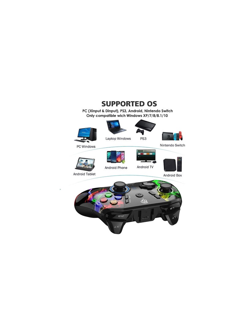 EasySMX - EasySMX 9110 Wireless Gamepad, PC Joystick, 2.4G Gaming Controller for PC Windows, Laptop, Computer, PS3, Android Smart TV Box - Image 1