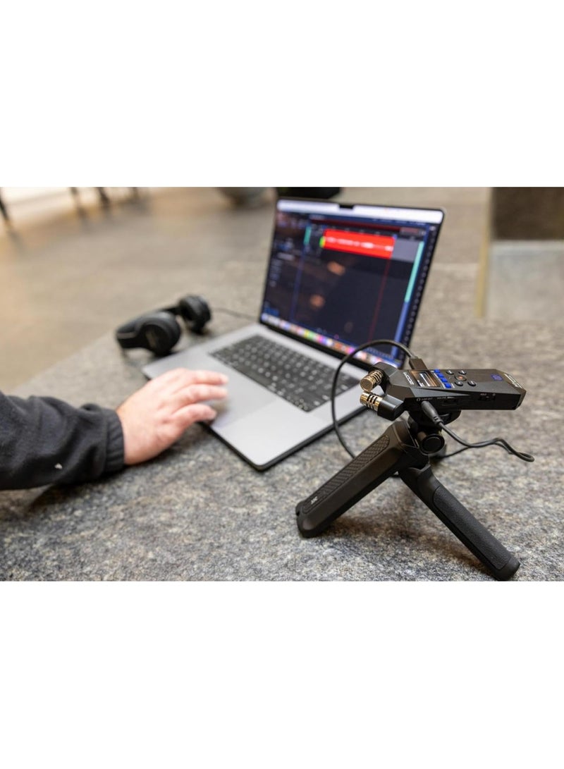 زوم جهاز تسجيل ستيريو مفيد من Zoom H1essential مع تعويم 32 بت، وإمكانية الوصول، وميكروفونات X/Y، والتسجيل على بطاقة SD، وميكروفون USB، محمول، للموسيقيين، ومقدمي البث الصوتي، وصانعي الأفلام، ومنشئي المحتوى - Image 5