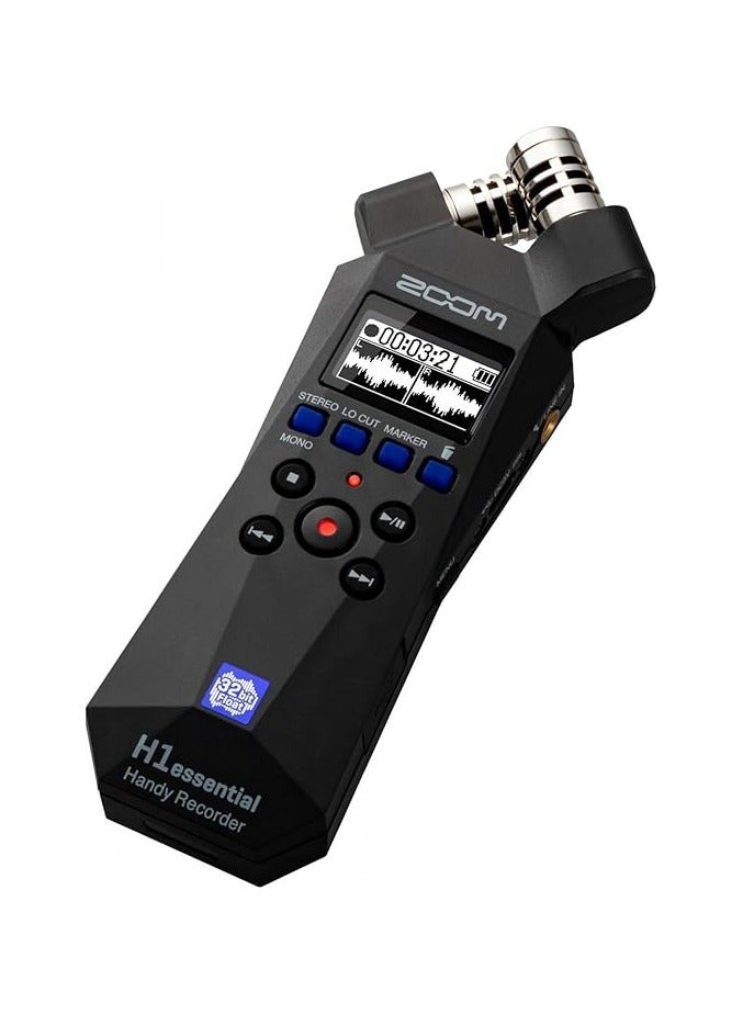 زوم جهاز تسجيل ستيريو مفيد من Zoom H1essential مع تعويم 32 بت، وإمكانية الوصول، وميكروفونات X/Y، والتسجيل على بطاقة SD، وميكروفون USB، محمول، للموسيقيين، ومقدمي البث الصوتي، وصانعي الأفلام، ومنشئي المحتوى - Image 2
