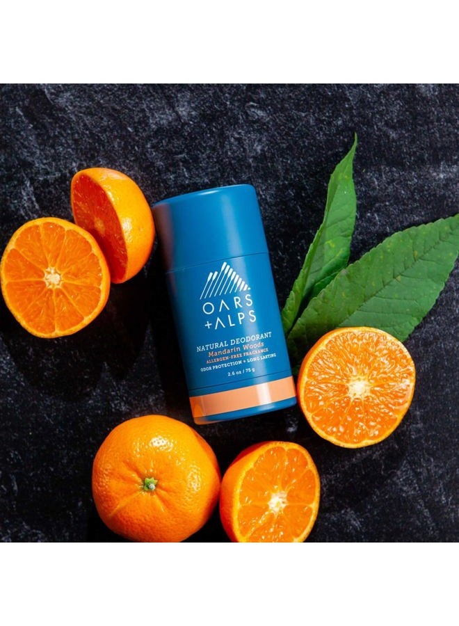 Oars + Alps Aluminum Free Deodorant for Men and Women, Dermatologist Tested and for Sensitive Skin, Vegan, Mandarin Woods, 2 Pack, 2.6 Oz Each - Image 4