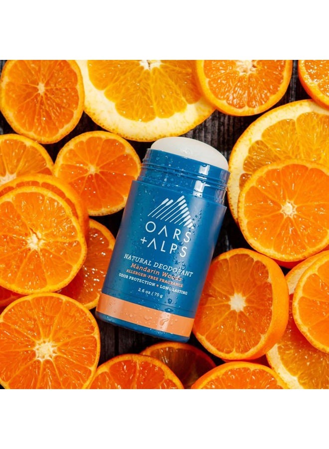 Oars + Alps Aluminum Free Deodorant for Men and Women, Dermatologist Tested and for Sensitive Skin, Vegan, Mandarin Woods, 2 Pack, 2.6 Oz Each - Image 3