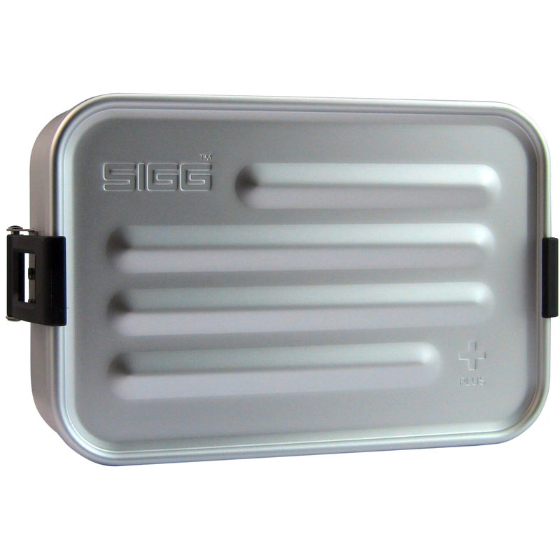 Sigg Metal Lunch Box Plus Food Container with Compartments Swiss Design Dishwasher Safe Ultra Light SL