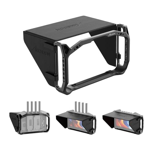 Accsoon CineView M7 ProCineView M7H ProM7 Camera Field Monitor Cage Kit with Detachable Sunshade for 3 in 1 Wireless Video TransmitterReceiver Monitor with Multiple AntiRotation 14 Mounts 222g - Image 1